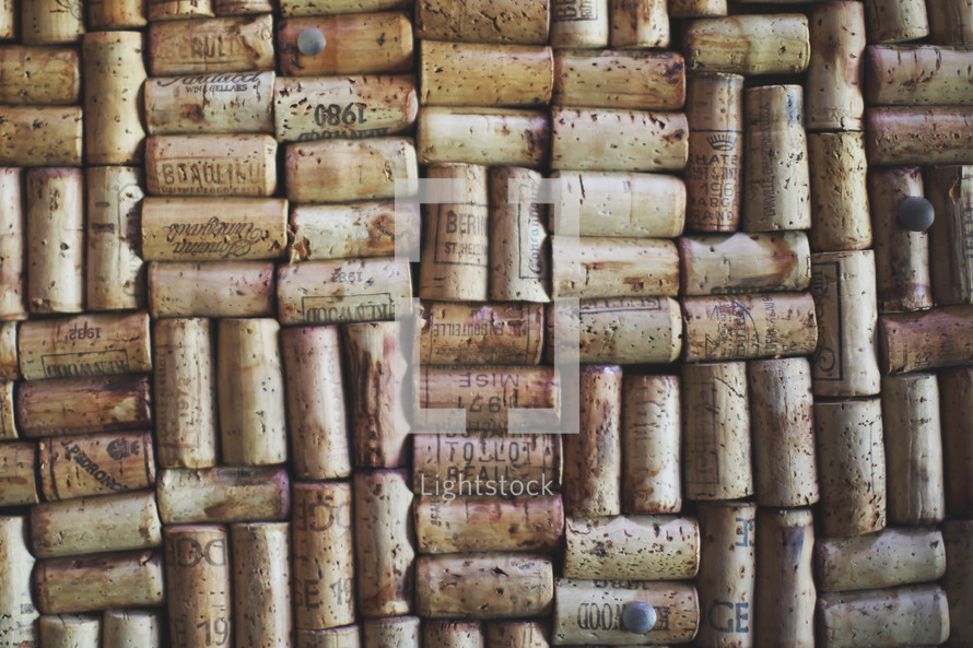 a cork board, literally