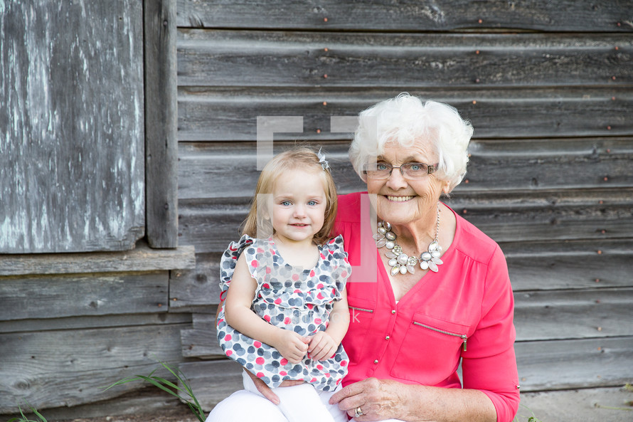 great-grandmother and great-granddaughter 