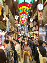 Busy Street In Tokyo Shopping Street