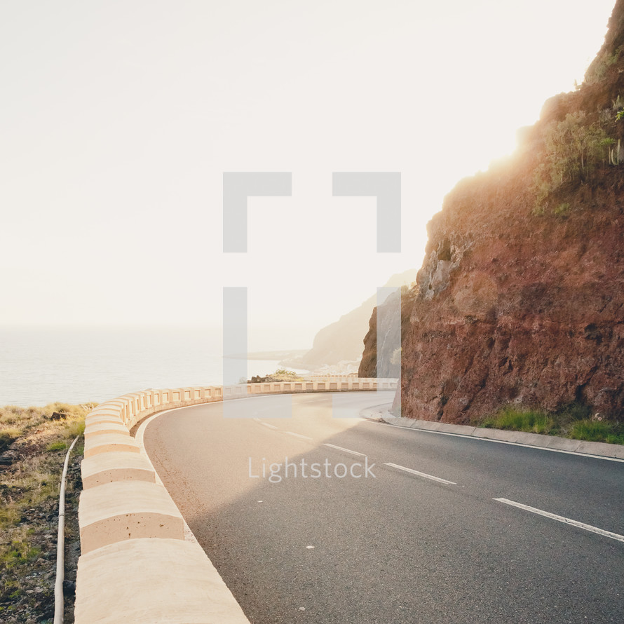 winding road in  Teneriffa, Spain