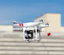 drone in flight 