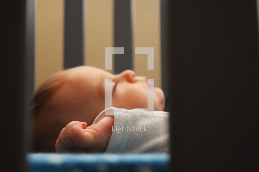a sleeping infant 