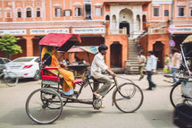bicycle taxi in India 