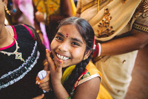 happy child in India 