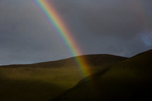 rainbow and hills 