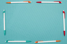 border of mechanical pencils 
