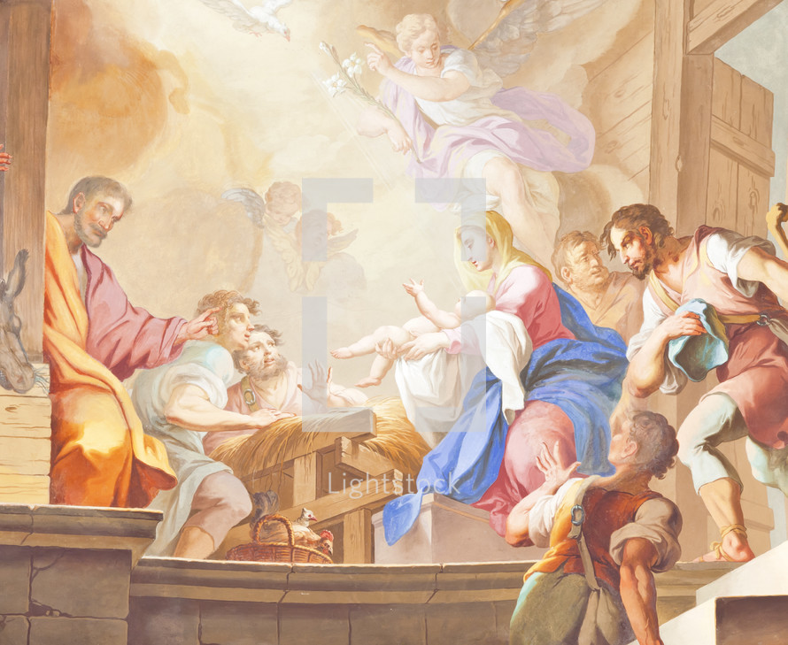 birth of Christ fresco 