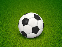 soccer ball in grass 