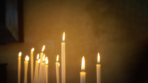candles in a church 