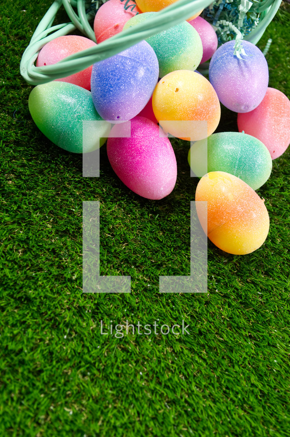 plastic Easter eggs 