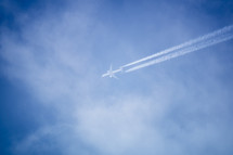 plane in the sky 