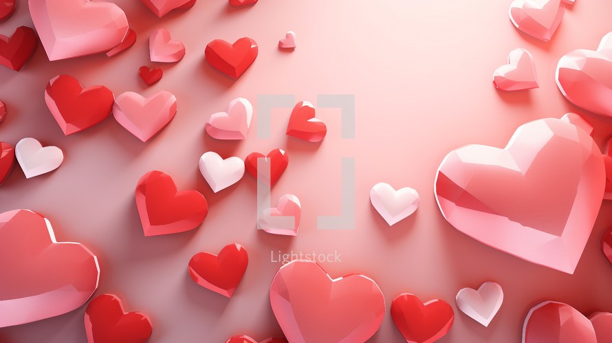 sharp shaped hearts for valentine 