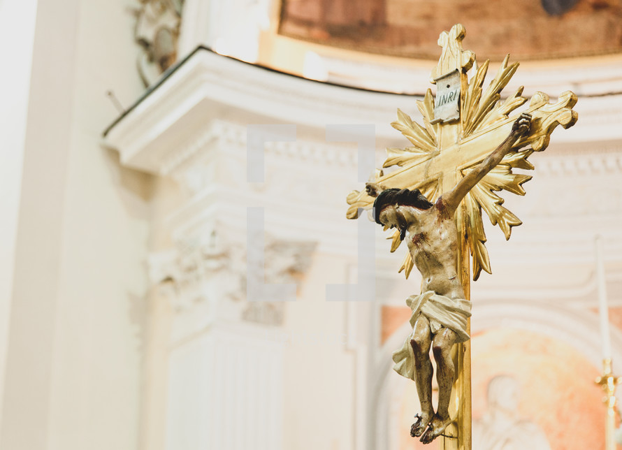 crucifix in a Catholic Church 