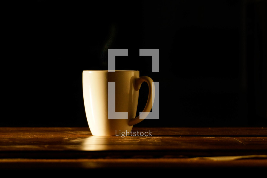 mug on a countertop 