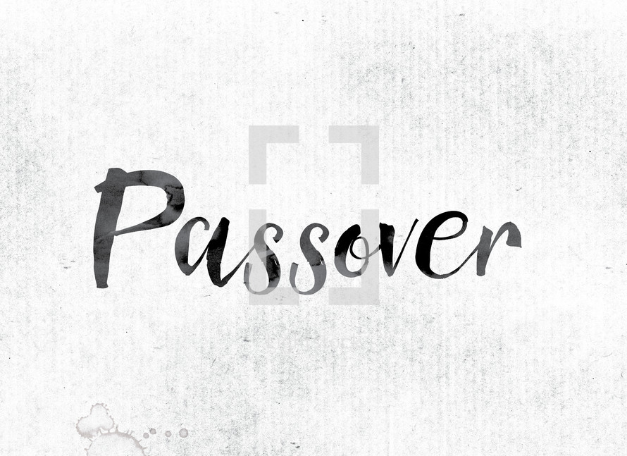 word passover on white background 