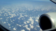 Airline passenger POV from a window seat