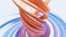 Flowing curve lines background, 3d rendering.
