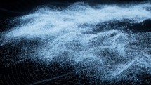 Abstract wave particles background, 3d rendering.
