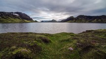 Magic evening by the lake on Iceland time lapse
