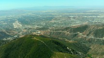 Aerial View Flying Over San Bernardino Mountains