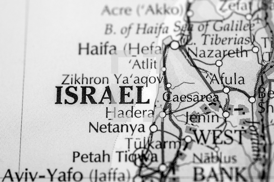 map of Israel 