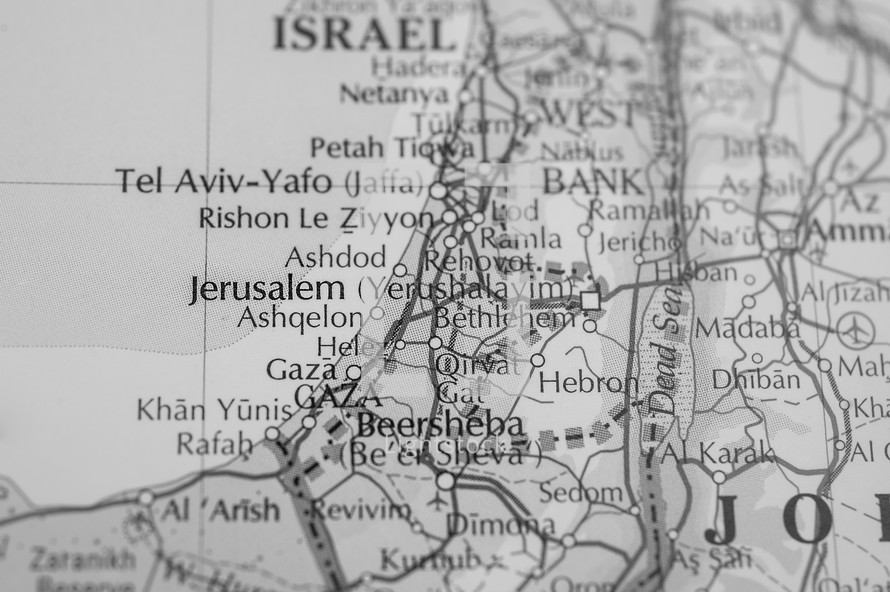 map of Israel 