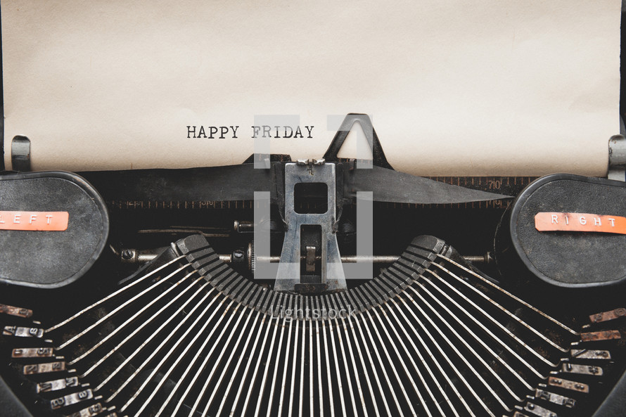 Happy Friday and a vintage typewriter 