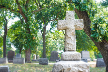 cross grave marker