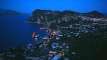 Capri Island at night 