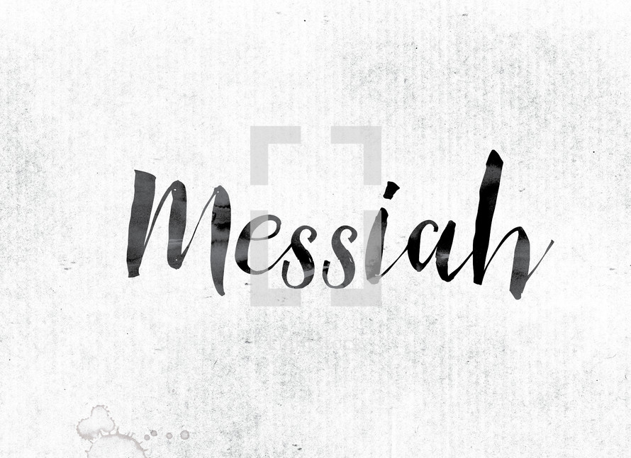 word messiah on white background 