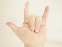 I love you in sign language 
