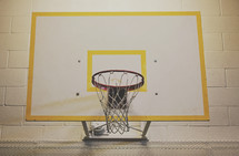 basketball hoop - old style