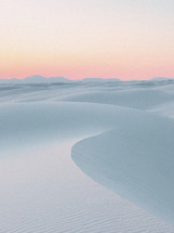white sands of a desert 