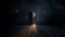 A door standing open into a world of dreams and possibilities.