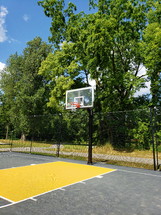 outdoor basketball court 