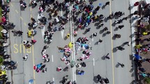 Protest Aerial View	