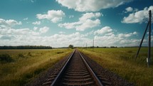 Scenic view in the Latvian countryside during summer