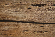 cracks in a wood slat