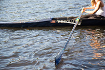 woman rowing 