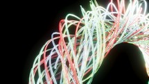 Color glass Long exposure photo capturing colorful swirling light trails against a dark backdrop able to loop