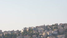 The city of Nazareth with the basilica of the annunciation