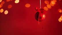 red Christmas ball ornament 