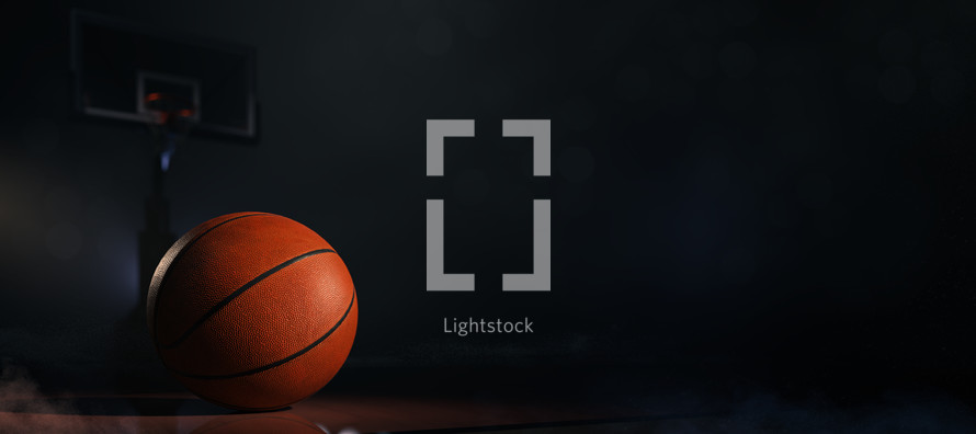 basketball with copy space 