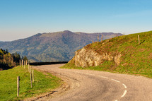 curvy mountain road 