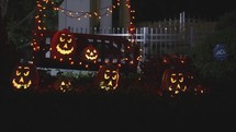 Creative Creepy Halloween Display Decorations Home Garden Front Yard Decor in a Neighborhood