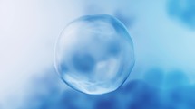 Blue soft liquid bubble background, 3d rendering.