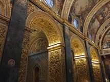 ornate paintings on ceilings 