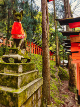 Statue Guarding The Entrance Of Torii Garden