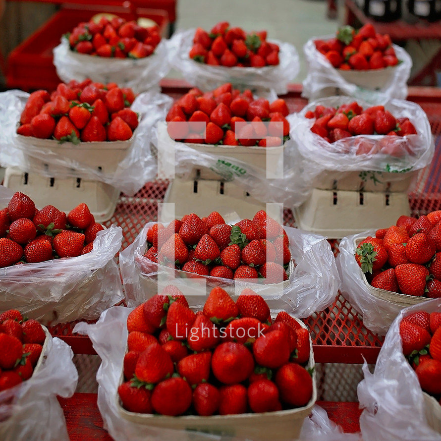 pints of strawberries