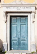 Door of "Maria stella del Mare" in Sorrento, Italy